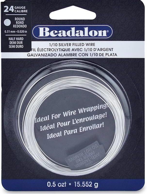 Beadalon® 1/10 Silver Filled Wire, Half Hard, Round Choose Gauge
