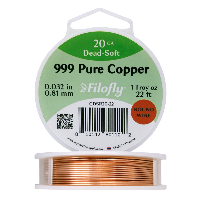 Filofly, 999 Copper Wire, Dead Soft, Round