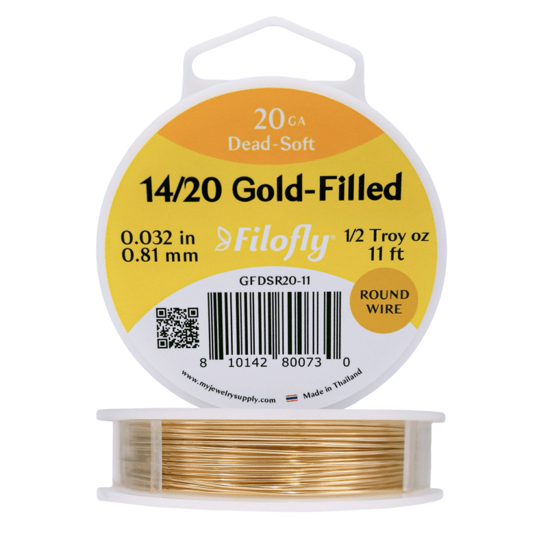 Filofly, 14/20 Gold-Filled Wire, Dead Soft, Round