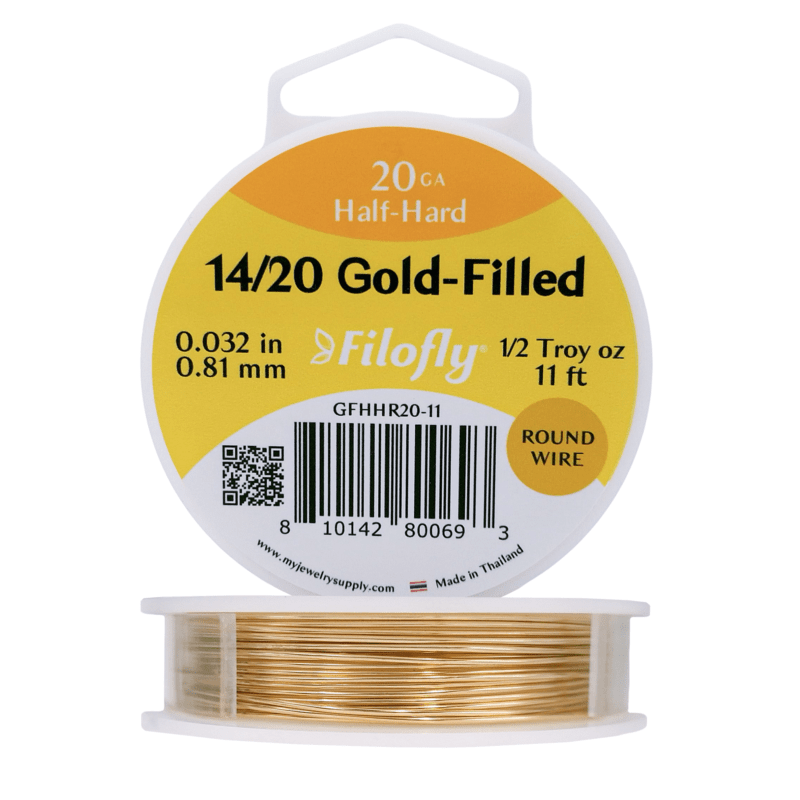Filofly, 14/20 Gold-Filled Wire, Half Hard, Round